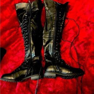 Thigh High Boots never worn outside.